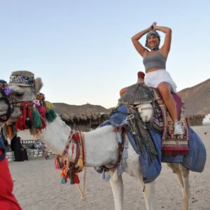 Thrilling water sports experience during the luxury cruise in Hurghada, including banana boat rides