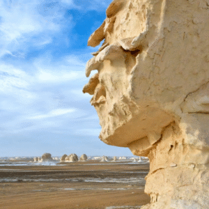 Hiking adventure in Egypt’s White Desert formations