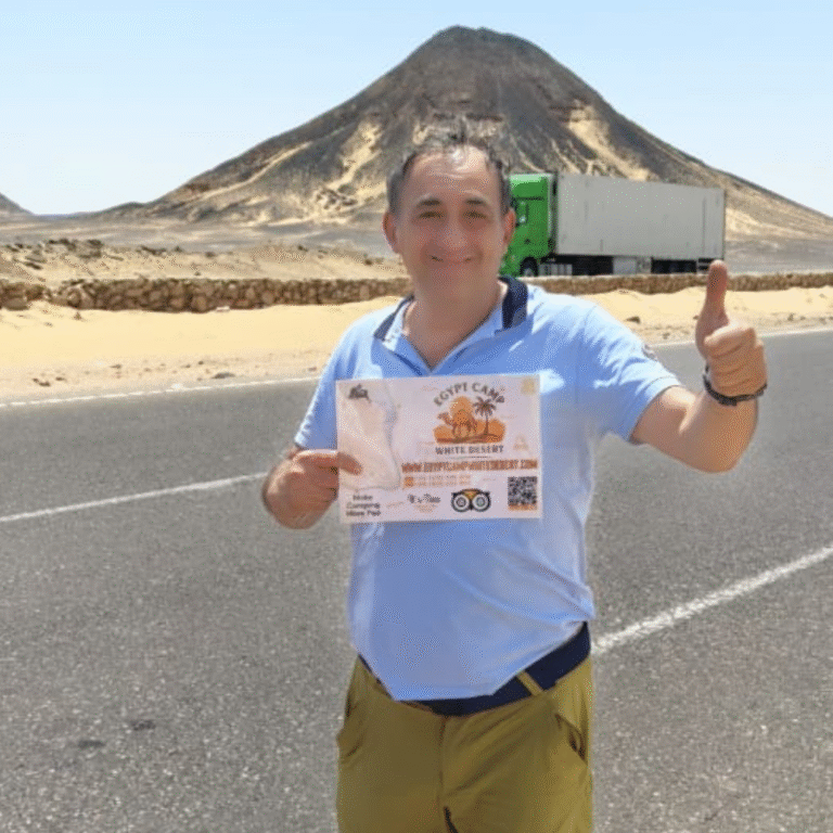 Adventure in Black Desert – Egypt Camp White Desert jeep safari