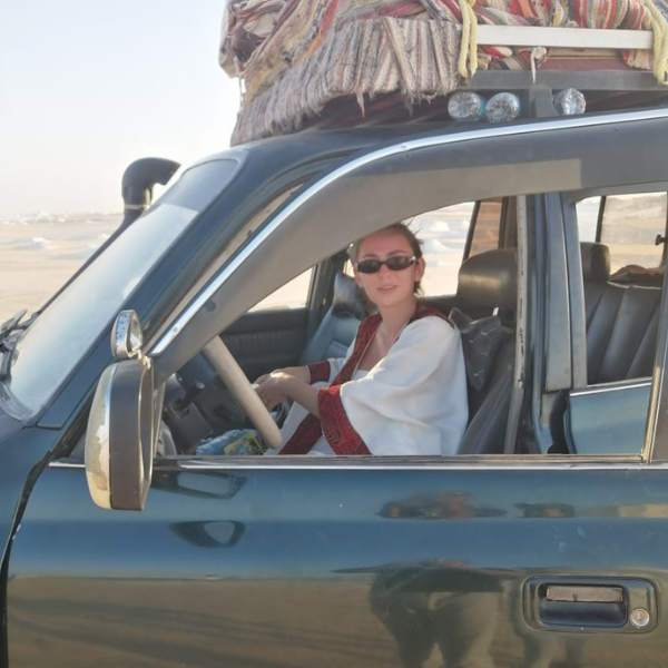 Drive in desert Egypt Camp White Desert 1