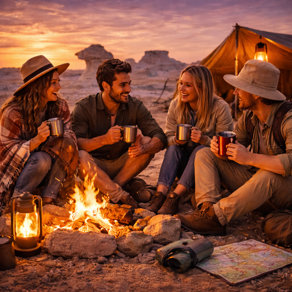 Camping in White Desert