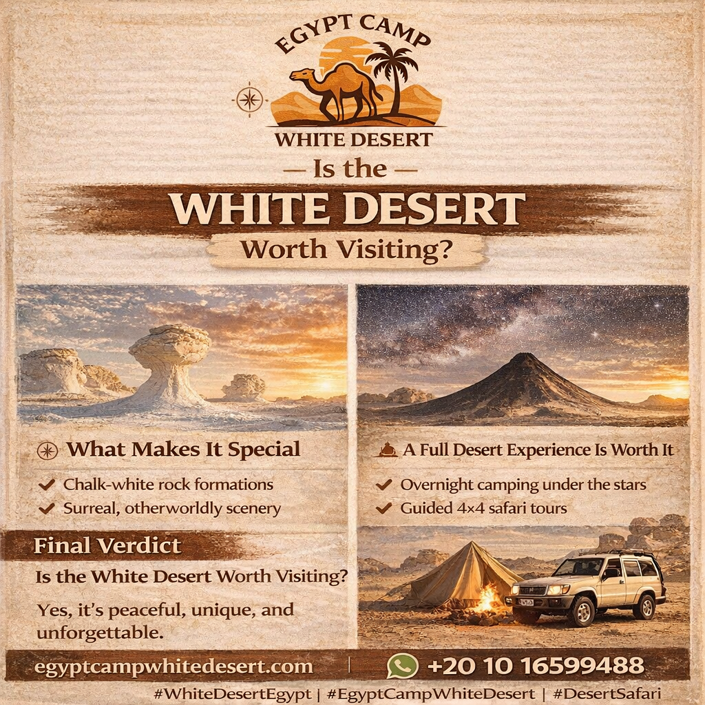 White desert worth visiting, Egypt camp white desert