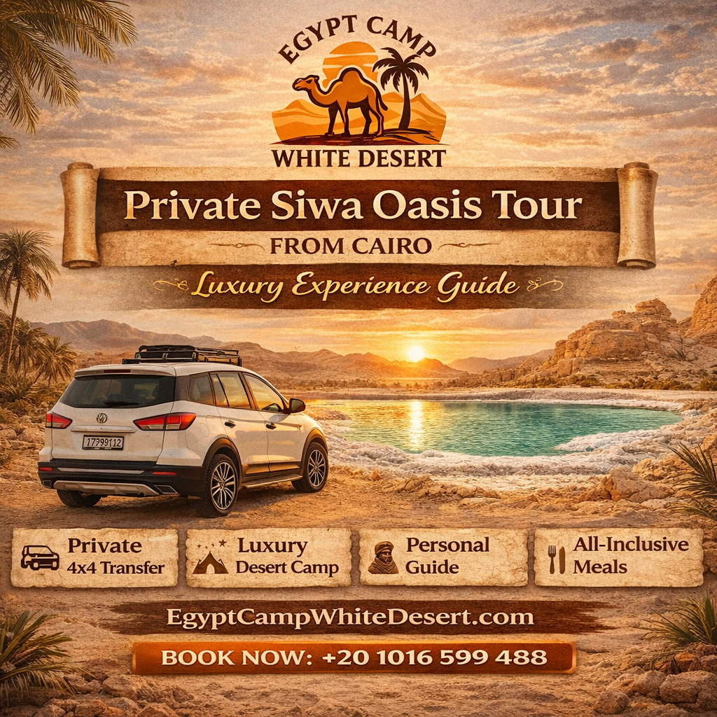 Private Siwa Oasis Tour from Cairo, Egypt Camp White Desert