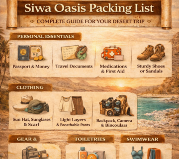 Siwa Oasis Packing List, Egypt Camp White Desert