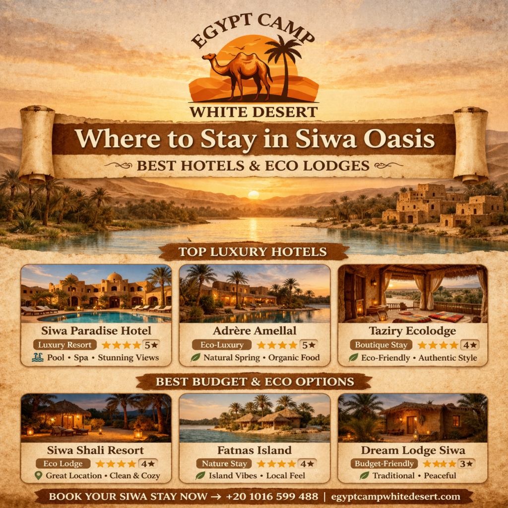 Where to Stay in Siwa Oasis, Egypt Camp White Desert