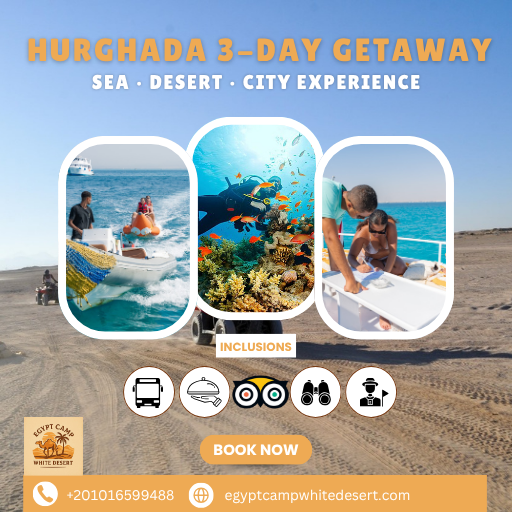 3 Days / 2 Nights Hurghada Tour Package – Red Sea Paradise