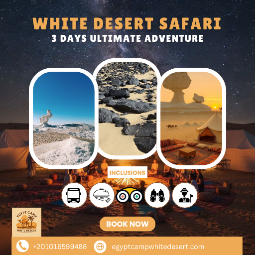 Egyptian White Desert Safari Program – 2 Nights & 3 Days
