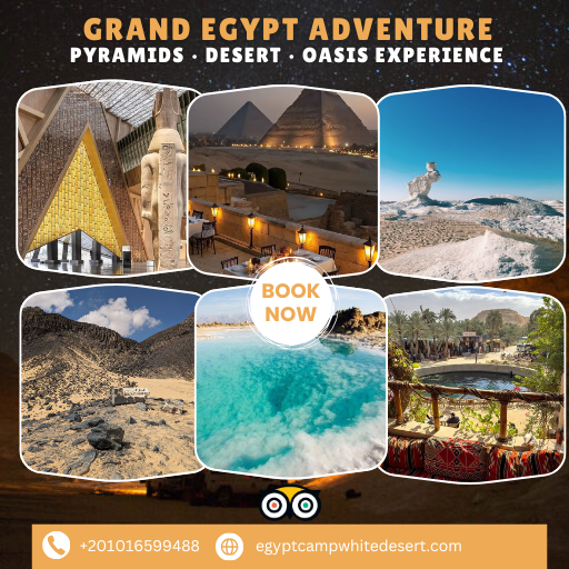Grand Egyptian Adventure: Giza Pyramids, White Desert, Fayoum Oasis (Wadi El-Hitan), and Siwa (6 Days/5 Nights)