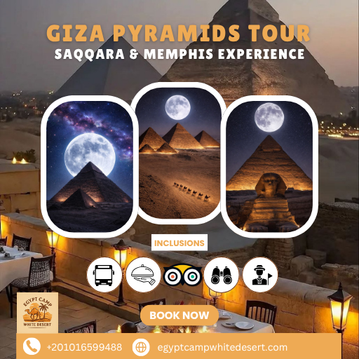 One-Day Tour: Giza Pyramids, Saqqara & Memphis – Explore the Wonders of Ancient Egypt